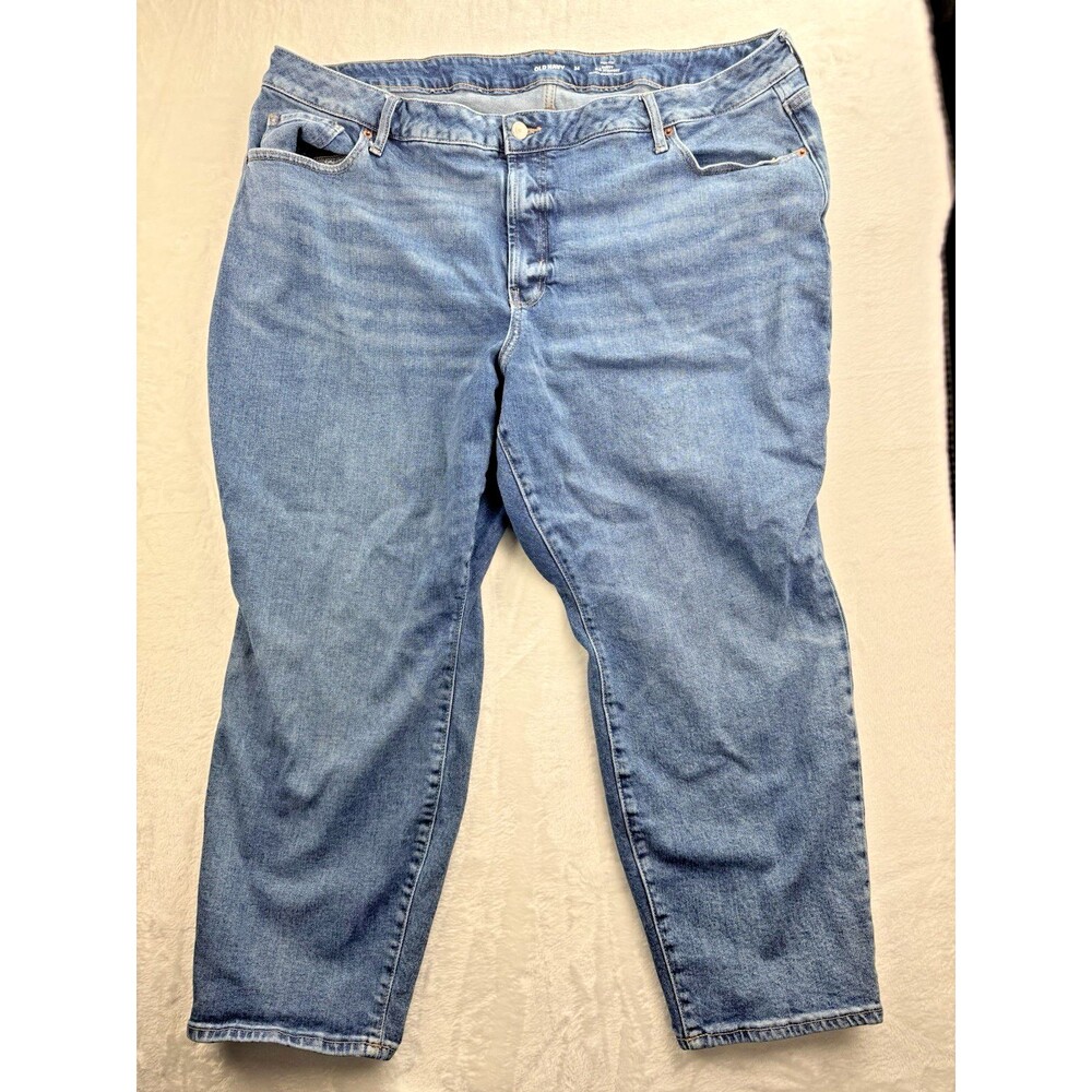 Old Navy Size 24 Womens Jeans High Rise Curvy O.G. Straight Med Wash
